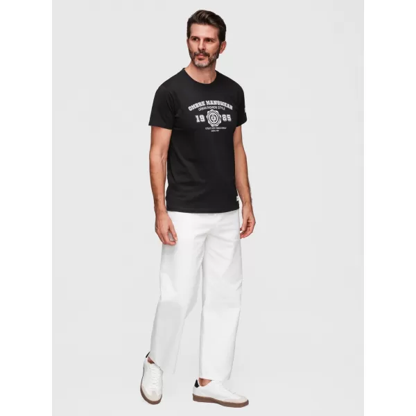 Herren-T-Shirt OMBRE OM-TSPT-0269 SCHWARZ 