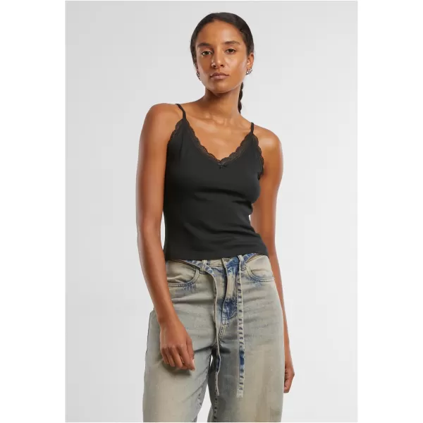  Damen-Tanktop URBAN CLASSICS TB7514A SCHWARZ/SCHWARZ 