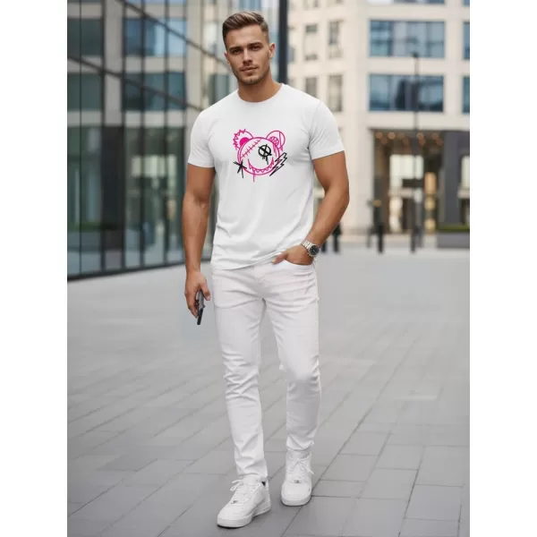  Herren-T-Shirt DSTREET NX0136R-WH WEIß 