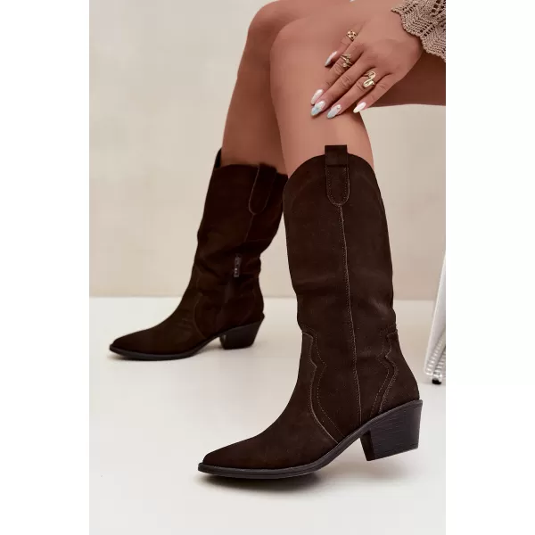  Cowboystiefel für Damen BOTO 5312 BRAUN 