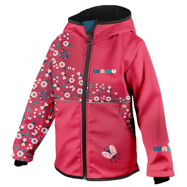  Isolierte Softshelljacke für Kinder WAMU BERUŠKY ROT 