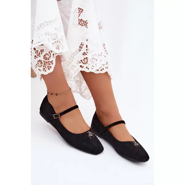  Ballerinas für Damen BOTO 6672 SCHWARZ 
