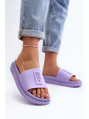 Damenhausschuhe BIG STAR SHOES LL274426 VIOLETT