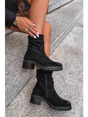Damen-Stiefeletten S.BARSKI HY62-8100 SCHWARZ