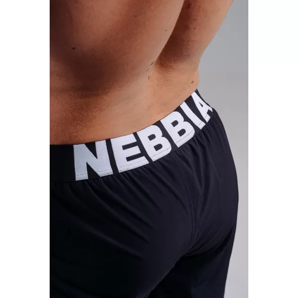  Doppellagige Trainingsshorts NEBBIA PRIMAL 878 SCHWARZ 