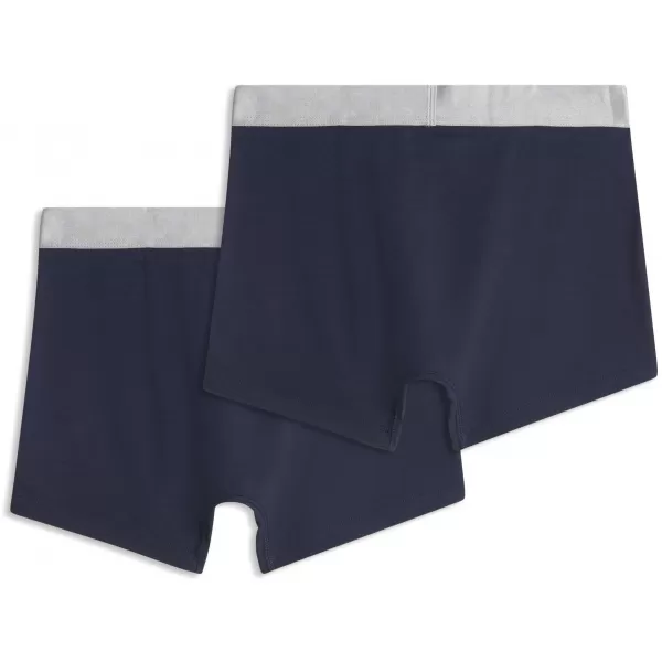  Herren-Boxershorts PUMA MEN SHINE ELASTIC BOXERS 2P 94780601 BLAU/SILBER 