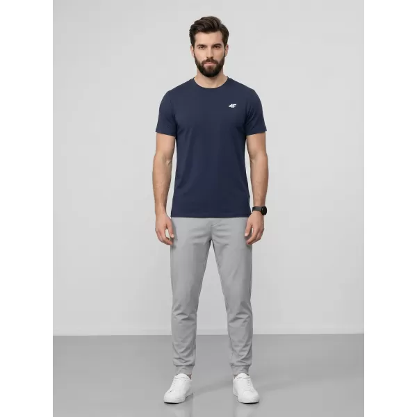  Herren-T-Shirt 4F WAW25TTSHM2373 DENIM 