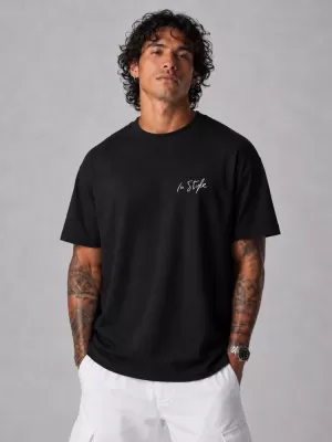 Herren-T-Shirt DSTREET NX4007R-BK-O SCHWARZ