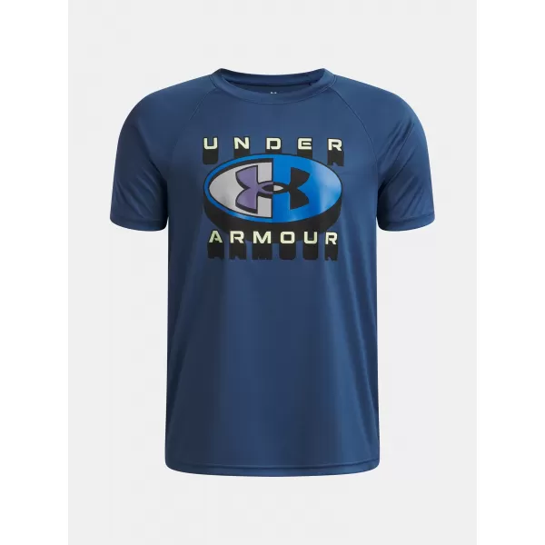  T-Shirt für Jungen UNDER ARMOUR B TECH GRAPHIC SS 6009615-498 BLAU 