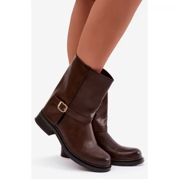  Damen-Stiefeletten BOTO 5859 BRAUN 