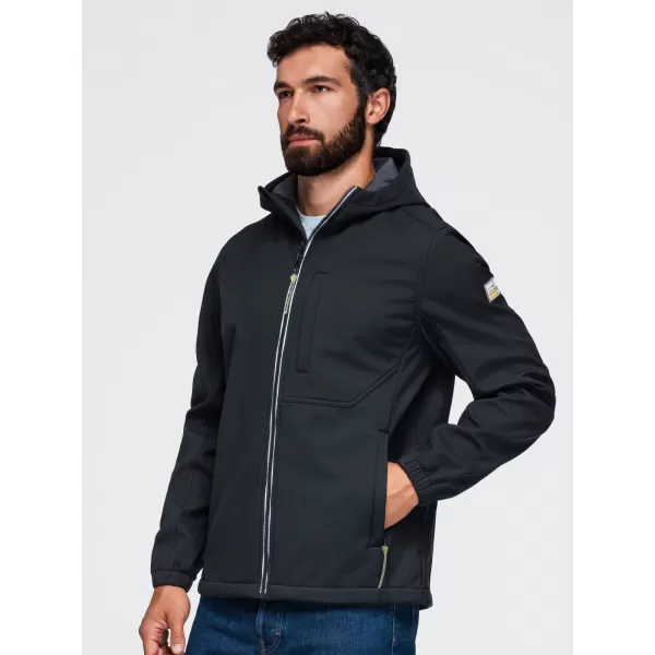  Herren-Softshelljacke OMBRE OM-JANP-0292 SCHWARZ 