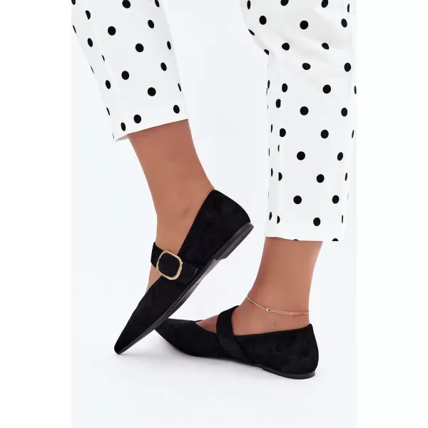  Ballerinas für Damen BOTO CH943 SCHWARZ 