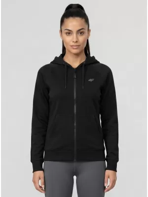 Damen-Sweatshirt 4F WMM00TSWSF2535 TIEFSCHWARZ