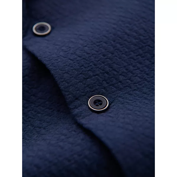  Herrenhemd OMBRE OM-SHSS-0220 MARINEBLAU 