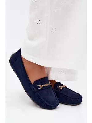 Damenmokassins BOTO FT247 MARINEBLAU
