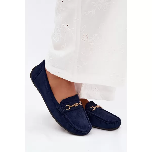  Damenmokassins BOTO FT247 MARINEBLAU 