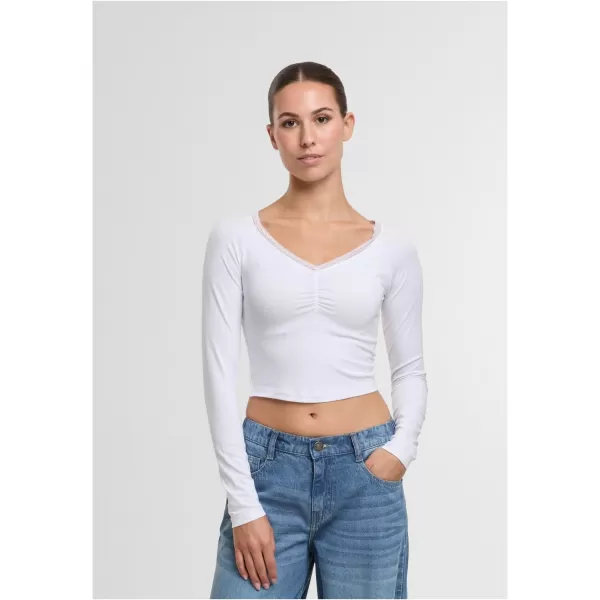  Damen-T-Shirt URBAN CLASSICS TB7729-00220 WEIß 