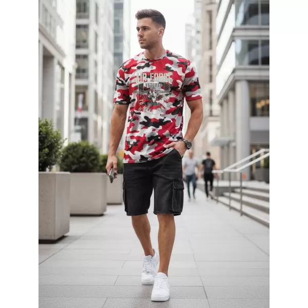  Herren-T-Shirt DSTREET NX2001R-RW-M ROT 