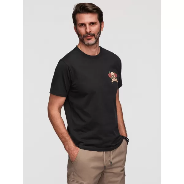  Herren-T-Shirt OMBRE OM-TSPT-0257 SCHWARZ 