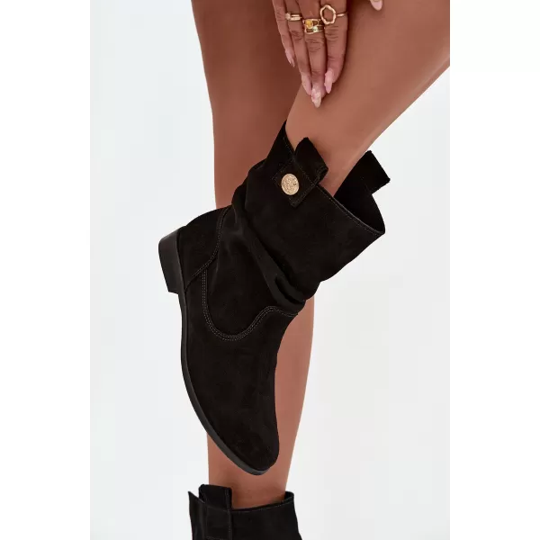  Damen-Stiefeletten ZAZOO 4210 SCHWARZ 