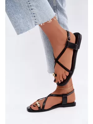 Damensandalen BOTO BJ722 SCHWARZ