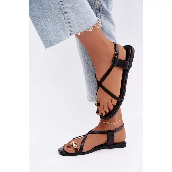  Damensandalen BOTO BJ722 SCHWARZ 