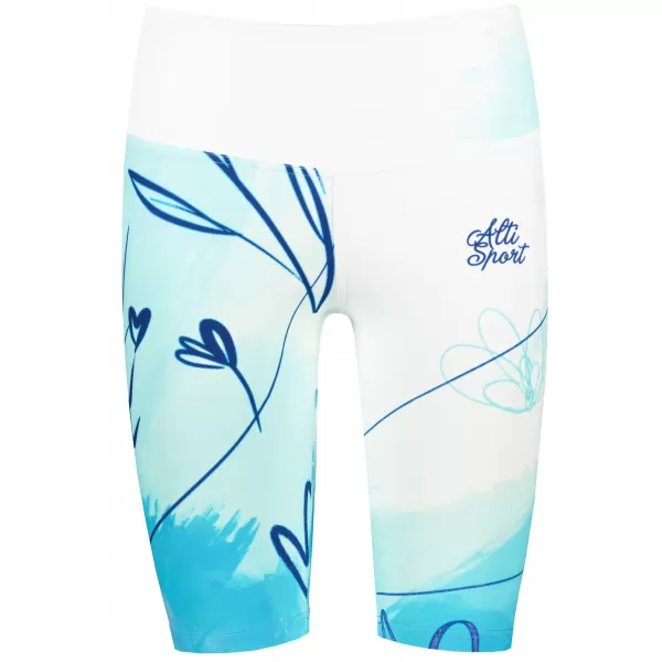  Premium-Overknee-Leggings für Damen (neue Größen) ALTISPORT VOJ/ALW083LEG06 WEIß BLAU 