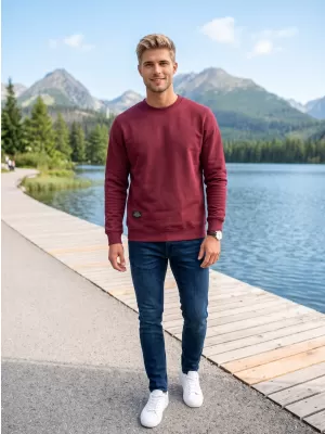 Herren-Sweatshirt ALTISPORT NP/ALMST43001 BURGUND