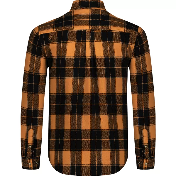  Herren-Flanellhemd NORDBLANC FEN NBSSM8369 BRAUN 