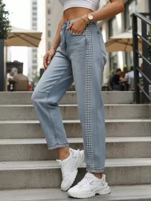 Damenhosen DSTREET UY2983 BLAU