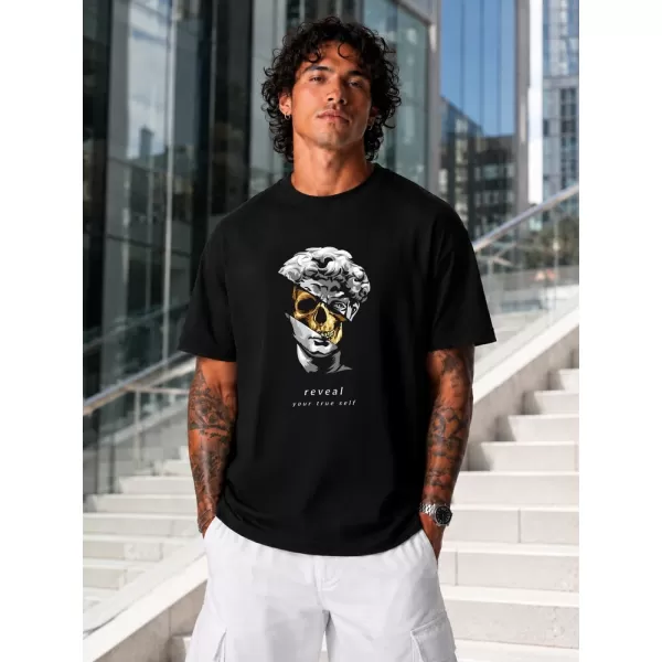  Herren-T-Shirt DSTREET NX1032R-BK-O SCHWARZ 