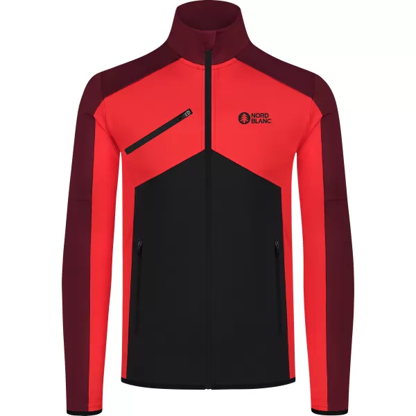  Powerfleece-Sweatshirt für Herren NORDBLANC CUSP NBSFM8334 ROT 
