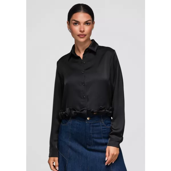  Damenhemd OMBRE OW-SH-E0059 SCHWARZ 