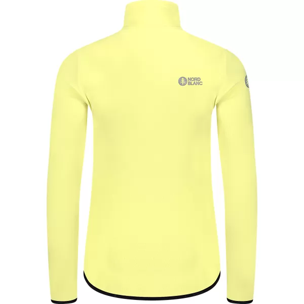  Leichtes Fleece-Sweatshirt für Damen NORDBLANC MAPLE NBSFL8374 HELLGELB 