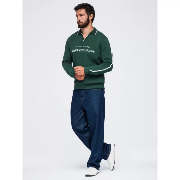  Herren-Sweatshirt OMBRE OM-SSNZ-0268 DUNKELGRÜN 