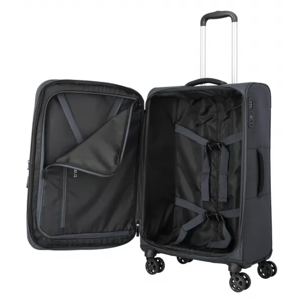  Koffer TRAVELITE Kick Off 4w M exp ANTHRAZIT 