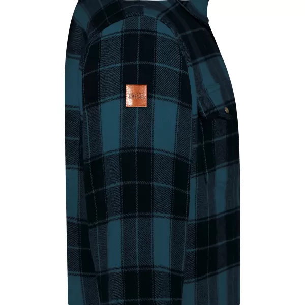  Herren-Flanellhemd NORDBLANC FEN NBSSM8369 DUNKELBLAU 