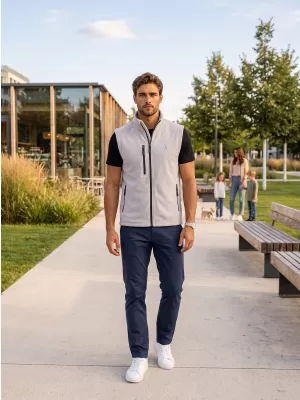 Fleeceweste für Herren ALTISPORT ALM002525 HELLGRAU