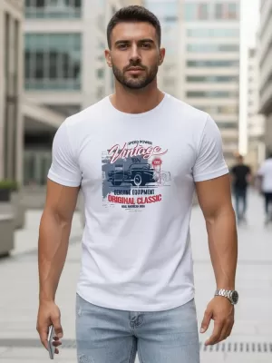 Herren-T-Shirt DSTREET NX5082R WEIß