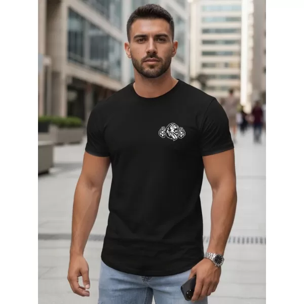  Herren-T-Shirt DSTREET NX5084R SCHWARZ 