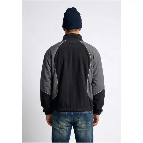 Herren-Trainingsjacke URBAN CLASSICS TB8602-07652 SCHWARZ/MAGNET 