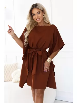 Kleid NUMOCO SOFIA 287-45 ZIMTBRAUN