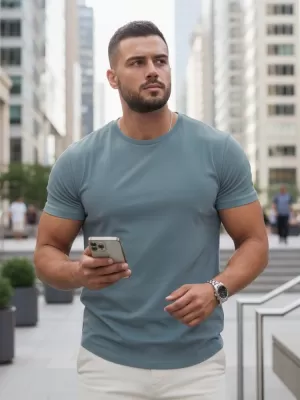 Herren-T-Shirt DSTREET RX5678 BLAU