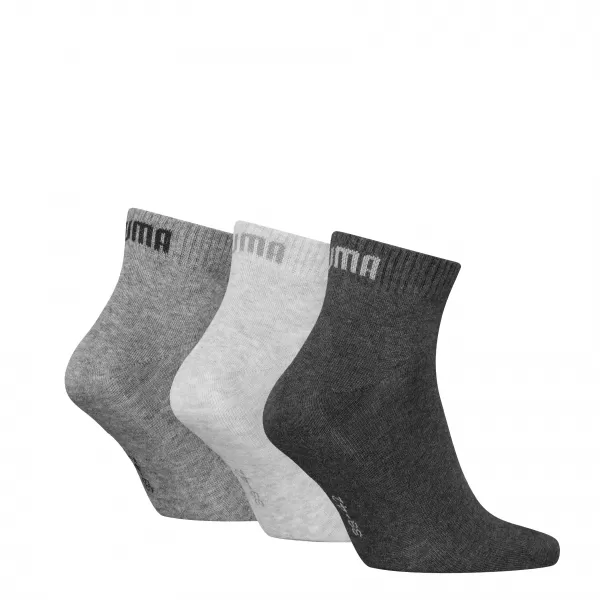  Socken PUMA UNISEX QUARTER PLAIN 3P 93858916 ANTHRAZIT/L MELGRAU/M MELGRAU 