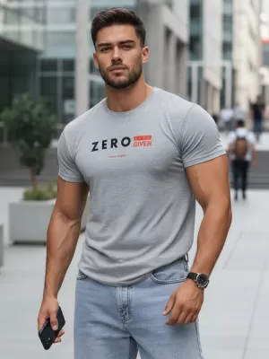 Herren-T-Shirt DSTREET RX4744 HELLGRAU