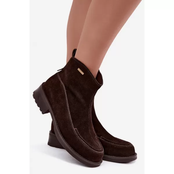 Damen-Stiefeletten BIG STAR SHOES UU274602 BRAUNE/BEIGE SCHATTEN 