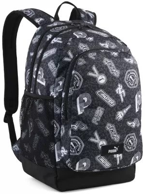 Rucksack PUMA ACADEMY AOP BACKPACK 09115025 PUMA BLACK/RUNNING ICONS AOP