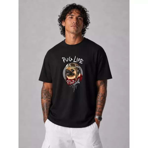  Herren-T-Shirt DSTREET NX1002R-BK-O SCHWARZ 