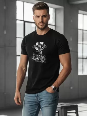 Herren-T-Shirt DSTREET NX056R SCHWARZ