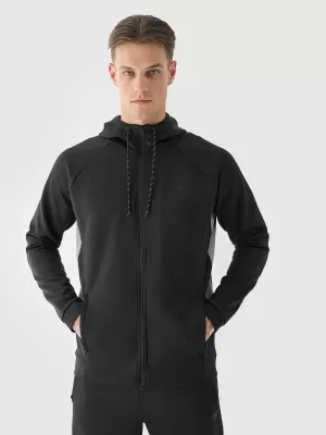 Herren-Sweatshirt 4F WAW25TSWSM1930 TIEFSCHWARZ